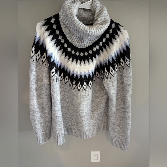 aspen Sweaters - Aspen Fair Isle Cowl neck sweater size XL